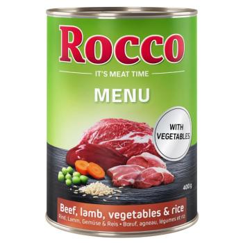 24x800g Rocco Menue nedves kutyatáp- Marha & bárány + zöldség & rizs kép