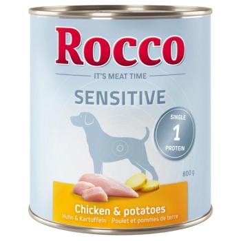 24x800g Rocco Sensitive csirke & burgonya nedves kutyatáp kép