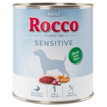 24x800g Rocco Sensitive kacsa & tészta nedves kutyatáp új receptúrával kép