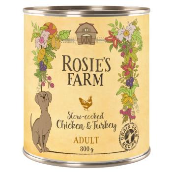 24x800g Rosie's Farm Adult nedves kutyatáp- Csirke & pulyka kép