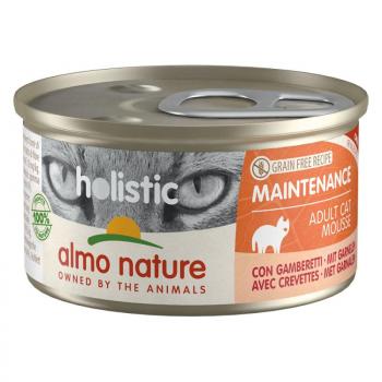 24x85g Almo Nature Holistic Maintenance nedves macskatáp- Garnéla kép