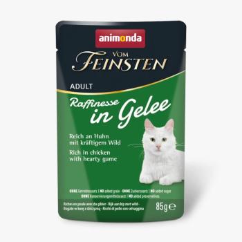 24x85g Animonda Vom Feinsten Adult Raffinesse Csirke & vad aszpikban nedves macskatáp kép