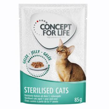 24x85g Concept for Life Sterilised Cats csirke nedvestáp aszpikban ivartalanított macskáknak kép