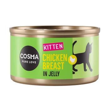 24x85g Cosma Original Kitten nedves macskaeledel kiscicáknak- Csirkemell kép