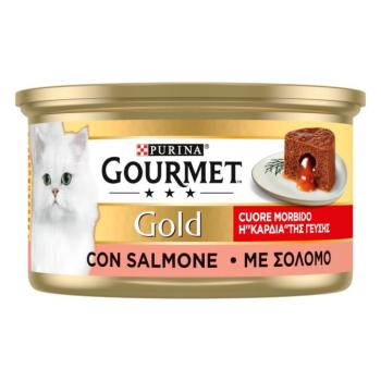24x85g Gourmet Gold Melting Heart lazac nedves macskatáp kép