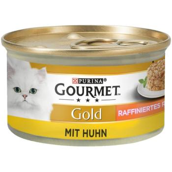 24x85g Gourmet Gold rafinált ragu nedves macskatáp- Rafinált ragu mix I kép