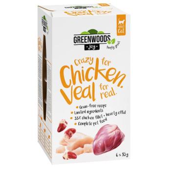 24x85g Greenwoods Joy csirkefilé & borjú nedves macskatáp kép