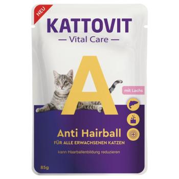 24x85g Kattovit Vital Care Anti Hairball lazac nedves macskatáp kép