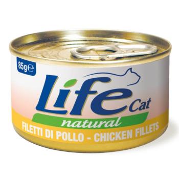 24x85g LifeCat Natural Adult Csirkefilé nedves macskaeledel kép
