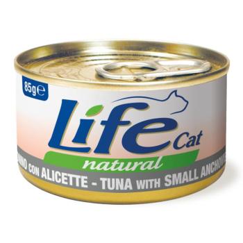 24x85g LifeCat Natural Adult Tonhal & szardella nedves macskaeledel kép