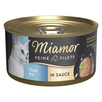 24x85g Miamor Feine Filets szószban nedves macskatáp - Tonhal pur kép