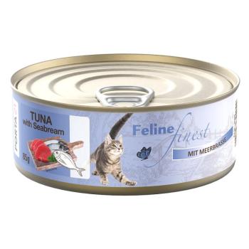 24x85g Porta21 Feline Finest Tonhal & tengeri durbincs nedves macskatáp kép