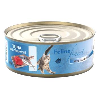 24x85g Porta21 Feline Finest Tonhal & tüskés makréla nedves macskatáp kép