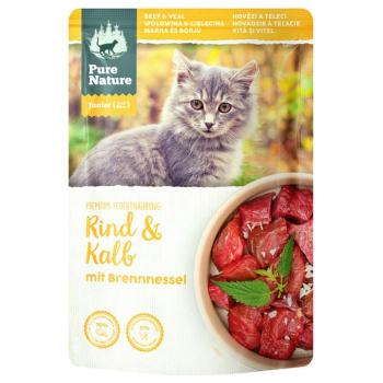24x85g Pure Nature Junior Cat marha & borjú nedves macskatáp kép
