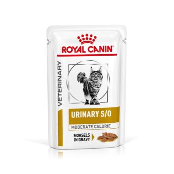 24x85g Royal Canin Veterinary Urinary S/O Moderate Calorie nedves macskatáp kép