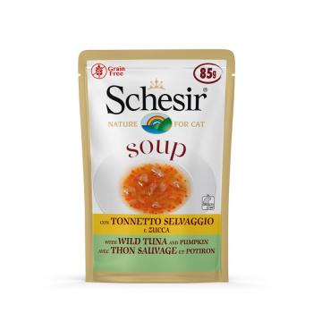 24x85g Schesir Cat Soup nedves macskatáp- Tonhal & tök kép