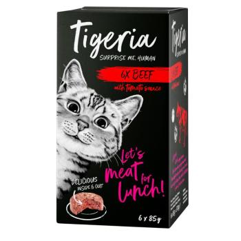 24x85g Tigeria nedves macskatáp- Marha & paradicsomszósz kép