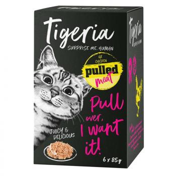 24x85g Tigeria Pulled Meat Csirke nedves macskatáp kép