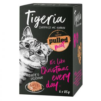 24x85g Tigeria Pulled Meat Pulyka nedves macskatáp kép