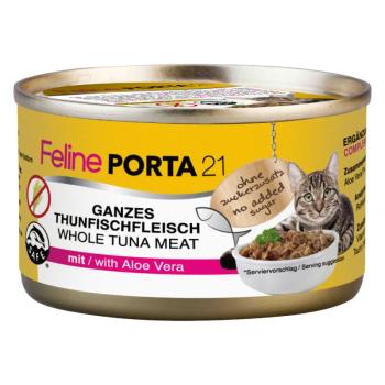 24x90g Feline Porta 21 tonhal & aloe nedves macskatáp kép