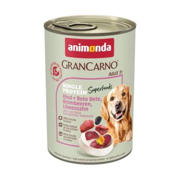 24xx400g animonda GranCarno Adult Superfoods málna, cékla, szeder & pitypang nedves kutyatáp kép