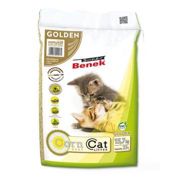 25 l (kb. 15,7 kg) Benek Super Corn Cat Golden macskaalom kép