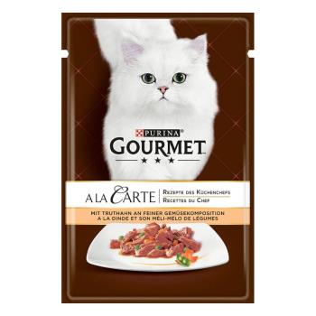 26x85g GOURMET A la Carte Pulyka & zöldség nedves macskatáp kép