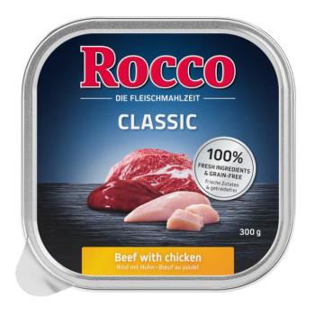 27x300g Rocco Classic tálcás nedves kutyatáp- Marha & csirke kép