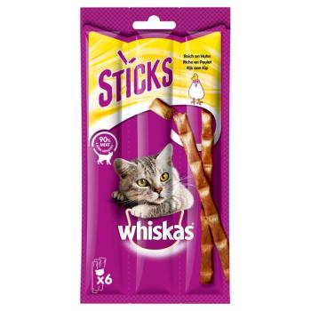 28x36g Whiskas Sticks gazdaságos csomag macskasnack - Csirkével gazdagon kép