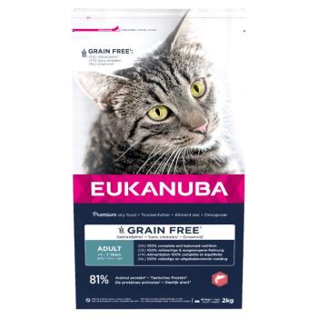 2kg Eukanuba Adult Grain Free Grain Free Rich in Salmon Száraz macskatáp kép