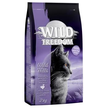 2kg Wild Freedom Adult 'Wild Hills' gabonamentes - kacsa száraz macskatáp kép