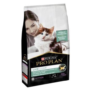 2x1,4kg PURINA PRO PLAN LiveClear Kitten pulyka száraz macskatáp kép