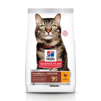 2x1,5kg Hill's Science Plan Mature Adult Hairball & Indoor csirke száraz macskatáp kép