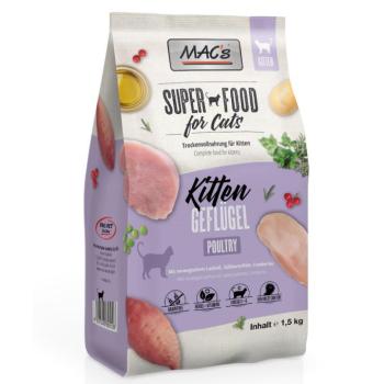 2x1,5kg MAC's Superfood Cat Kitten száraz macskatáp kép