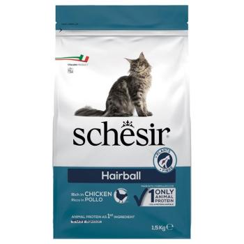 2x1,5kg Schesir Original Hairball csirke száraz macskatáp kép