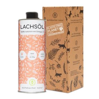 2x1 l Wolfsbacher Natur lazacolaj étrend-kiegészítő eledel kutyáknak kép