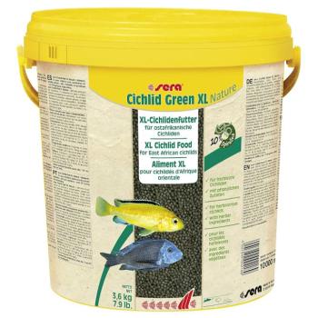 2x10 l sera Cichlid Green XL Nature granulált eledel Haleledel kép