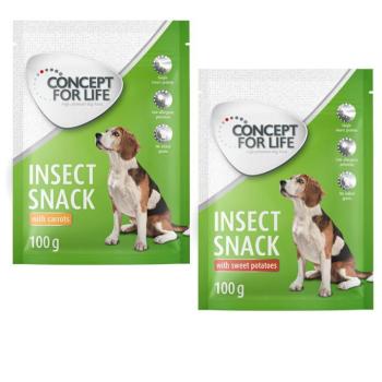 2x100g Concept for Life Insect snack kutyáknak próbacsomagban: 100g sárgarépával+100g édesburgonyával kép