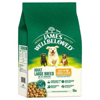 2x10kg James Wellbeloved Adult Large Breed Dog Hypoallergenic pulyka & rizs száraz kutyatáp kép