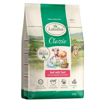 2x10kg Lukullus marha & pisztráng hidegen sajtolt száraz kutyatáp új receptúrával kép