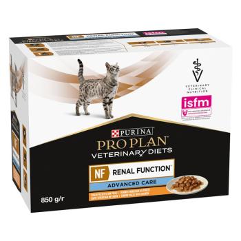 2x10x85g Purina Pro Plan Veterinary Diets Feline Renal Function Advance Care csirke nedves macskatáp kép