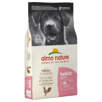 2x12 kg Almo Holistic Medium Puppy kutyatáp - Csirke & rizs kép