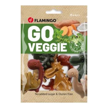 2x120g Flamingo Go Veggie Dinoszaurusz Mix kutyasnack kép