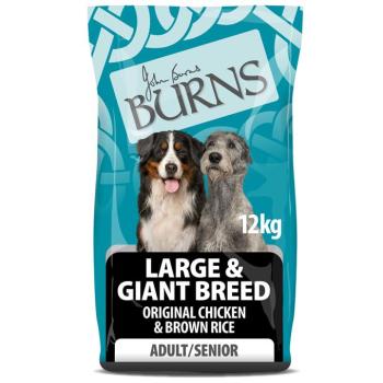 2x12kg Burns Large & Giant Breed Original csirke & rizs száraz kutyatáp kép