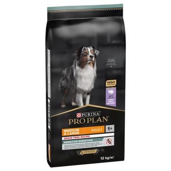 2x12kg PURINA PRO PLAN Medium & Large Adult Sensitive Digestion gabonamentes száraz kutyatáp kép