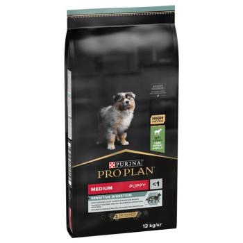 2x12kg Purina Pro Plan Medium Puppy Sensitive Digestion bárány & rizs száraz kutyatáp kép