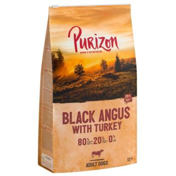 2x12kg Purizon Black-Angus-marha pulykával Adult - gabonamentes száraz kutyatáp új receptúrával kép