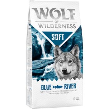 2x12kg Wolf of Wilderness- Adult "Soft - Blue River" - lazac száraz kutyatáp kép