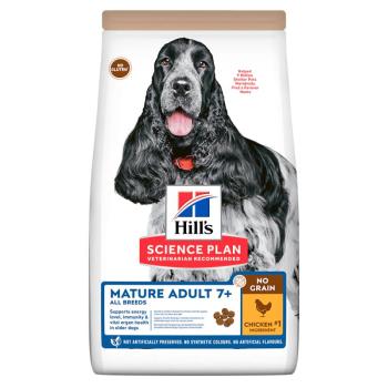 2x14kg Hill's Canine száraz kutyatáp- Mature Adult 7+ No Grain csirke kép