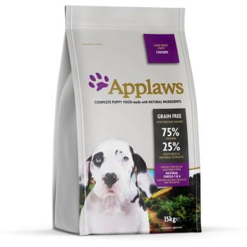 2x15kg Applaws Puppy Large Breed csirke száraz kutyatáp kép